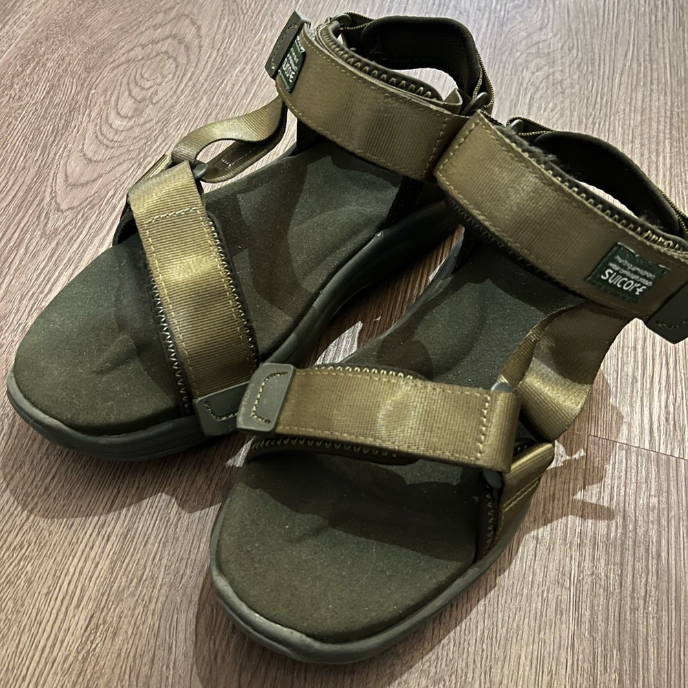 Suicoke Khaki DEPA-Run Sandals